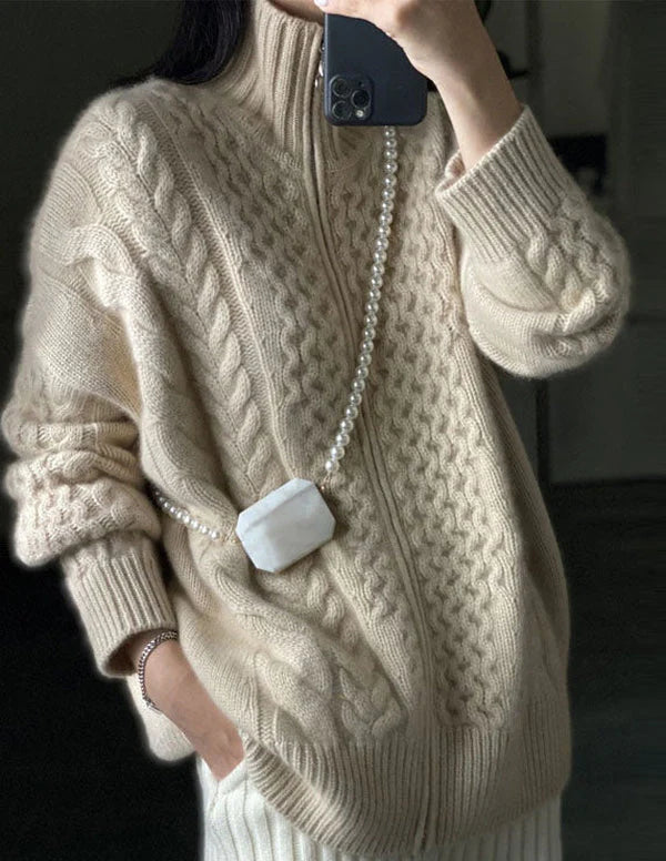 Magdalena - High neck cardigan