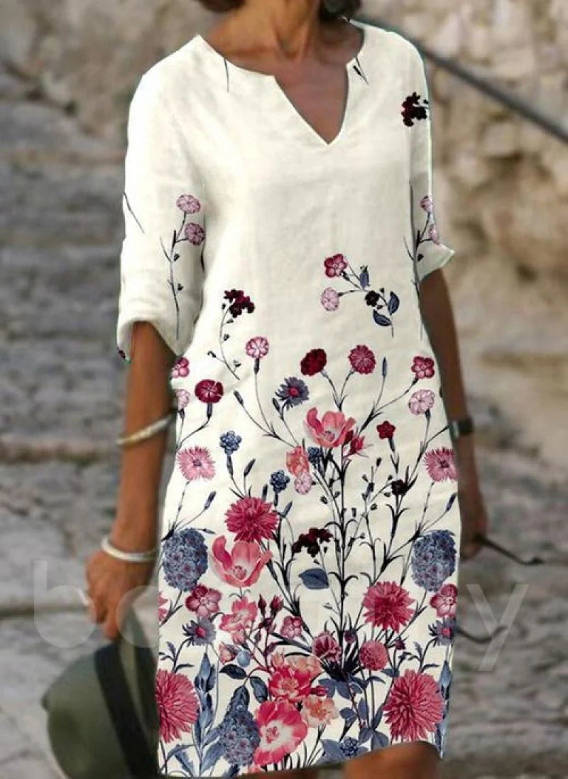 Helmine - Enchanting floral dress for women