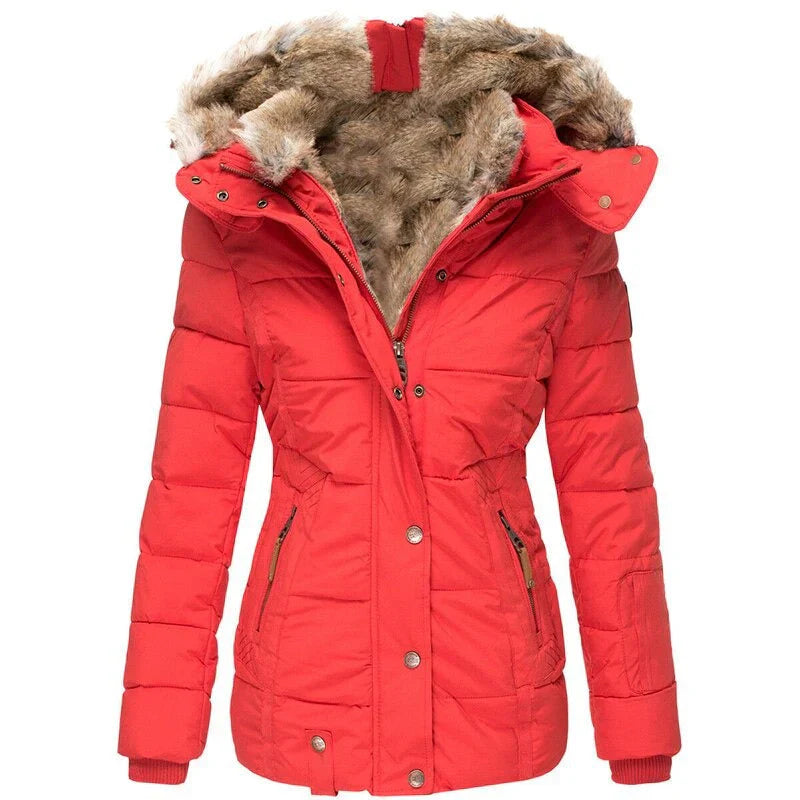 Greta Women's Fur Lined Modern Winter Coat